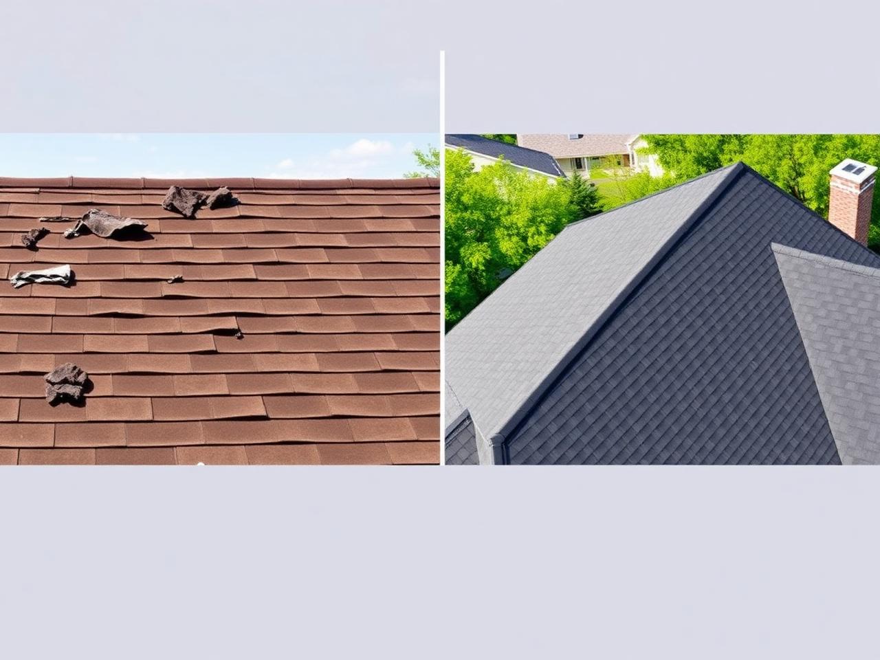 Before and after: Full Roof Replacement in Lynn, MA